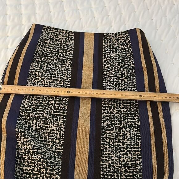 Doncaster Black and White / gold Pencil Skirt Knee-Length Work size 10 - Picture 7 of 9